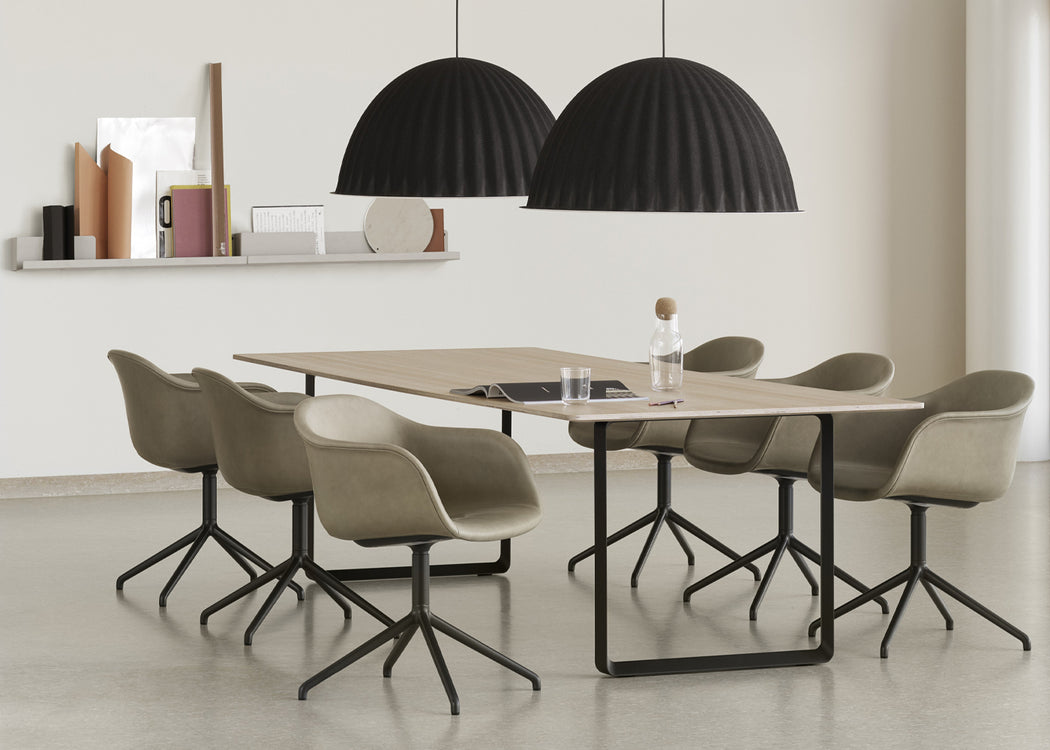 70/70 Table Black / 170 x 85cm / White