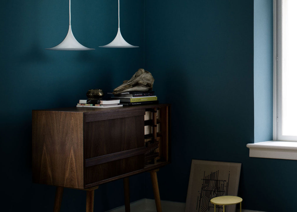 Semi Pendant Light Matt Black / Large