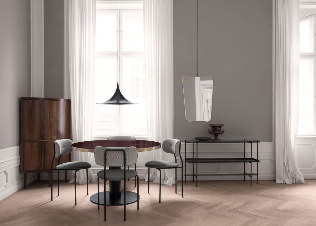 Semi Pendant Light Matt Black / Large