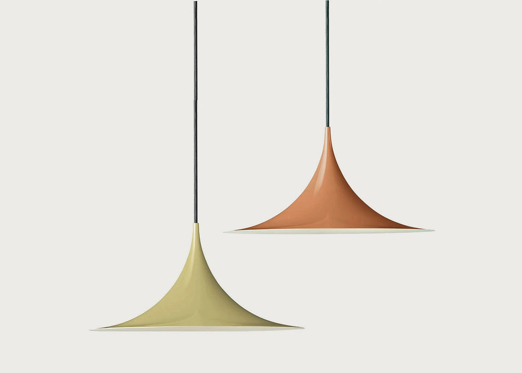 Semi Pendant Light Matt Black / Large