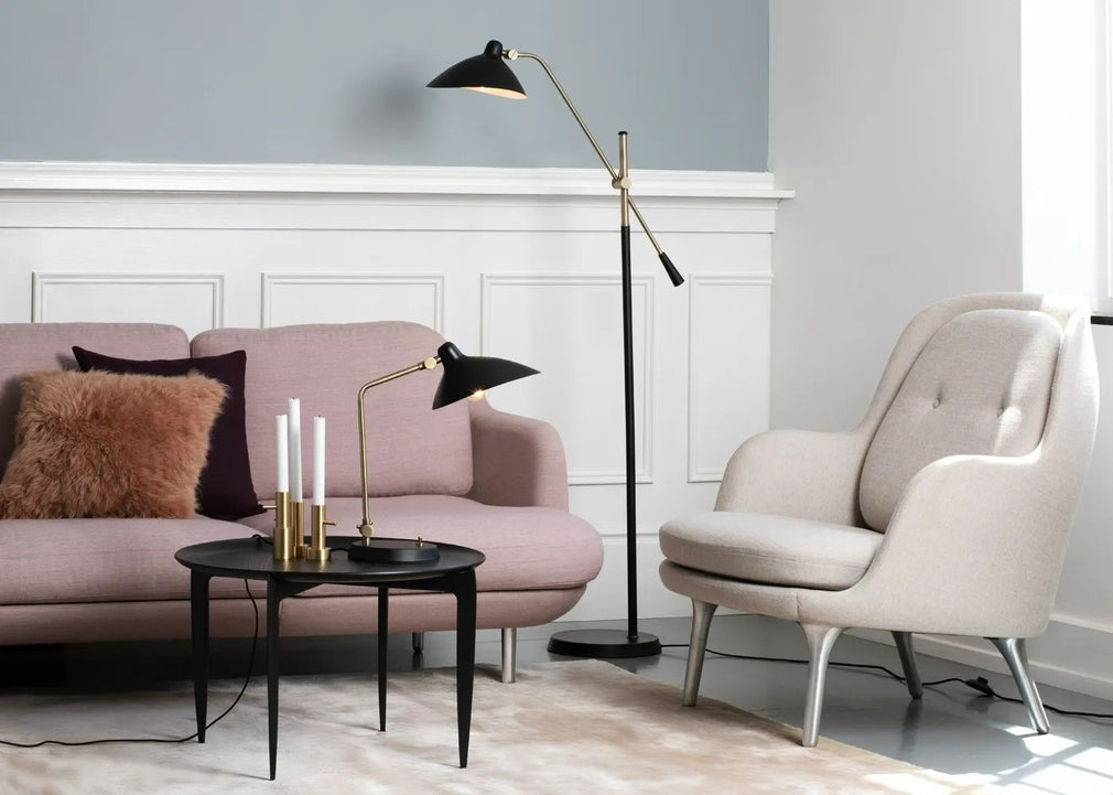 Milton Table Lamp Black & Brass