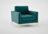 Eton Armchair Boucle Fern / Black