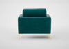 Eton Armchair Boucle Fern / Black