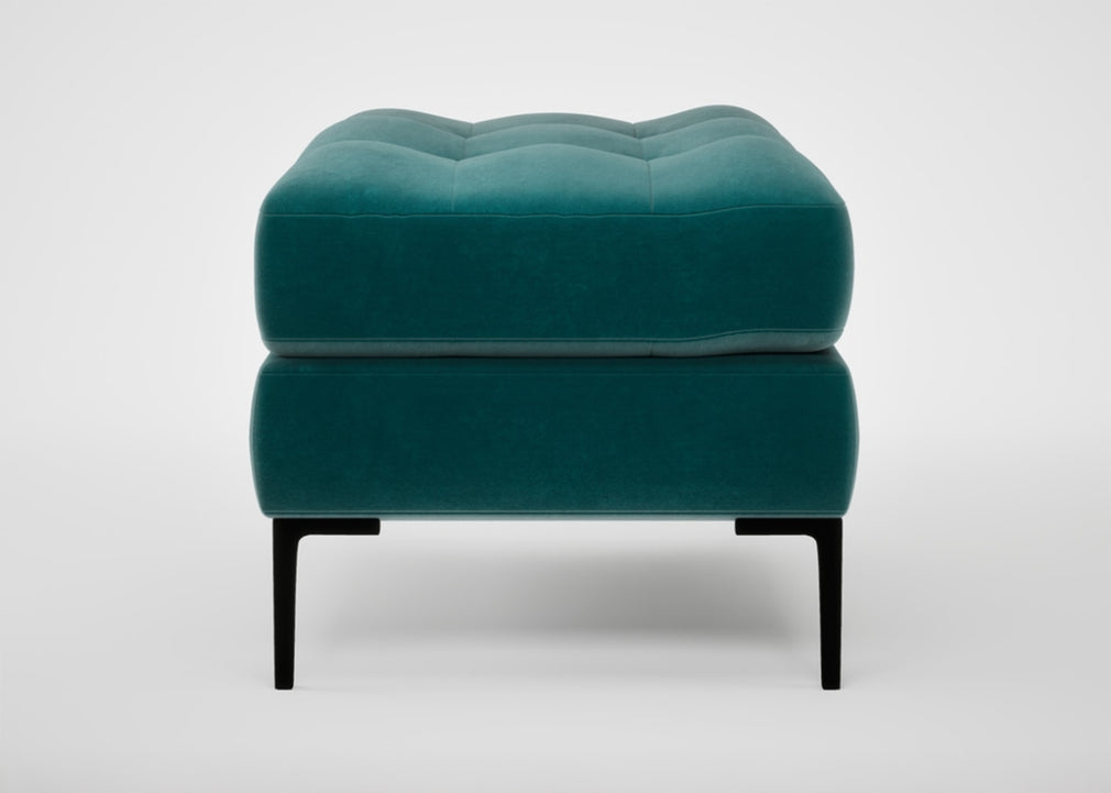 Eton Footstool Boucle Fern / Black