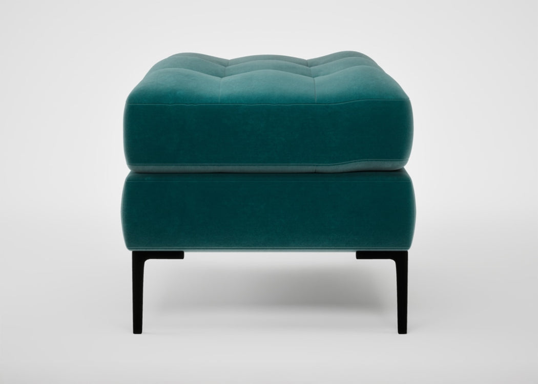 Eton Footstool Boucle Fern / Black