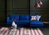 Matera Right Hand Facing Chaise Sofa Daino Leather Elephant / Black