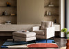 Brunel Footstool Boucle Indigo