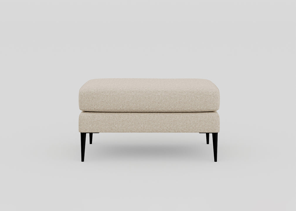 Brunel Footstool Boucle Indigo