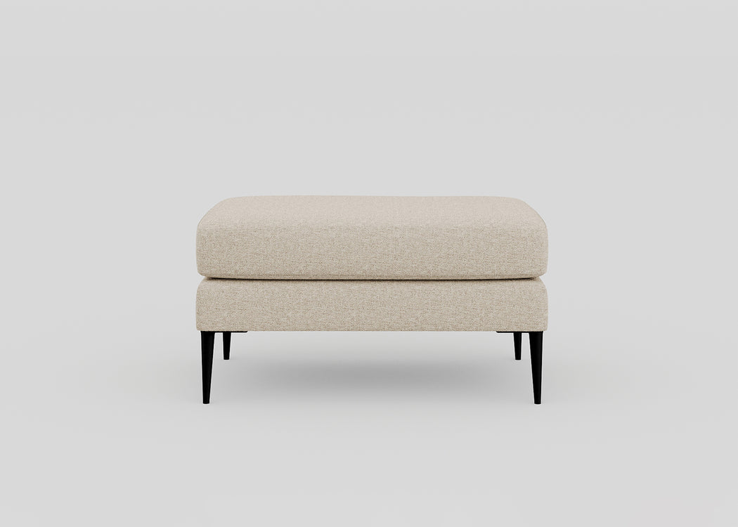 Brunel Footstool Boucle Indigo