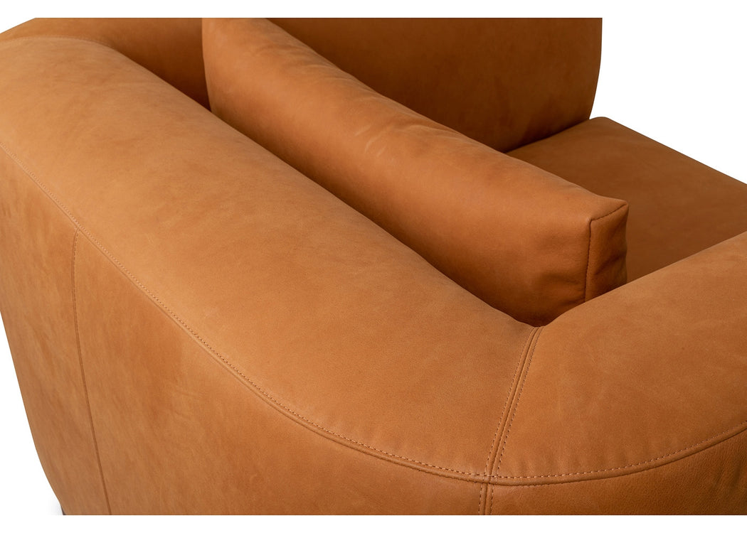 Massimo Armchair Siena Cotton Deep Sea / Black Ash