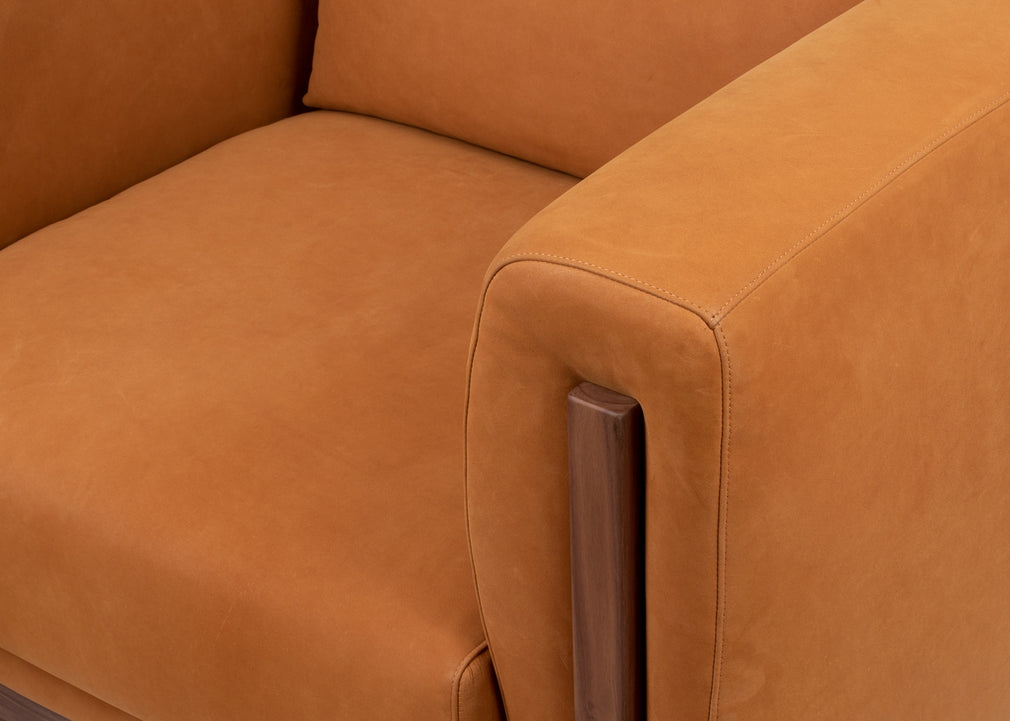 Massimo Armchair Siena Cotton Deep Sea / Black Ash