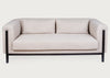 Massimo 3 Seater Sofa Siena Cotton Deep Sea / Black Ash