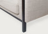 Massimo 3 Seater Sofa Siena Cotton Deep Sea / Black Ash