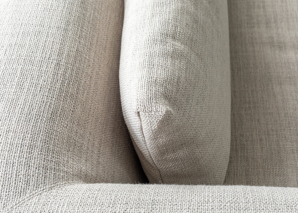 Massimo 3 Seater Sofa Siena Cotton Deep Sea / Black Ash