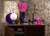 Column Table Lamp Black Marble