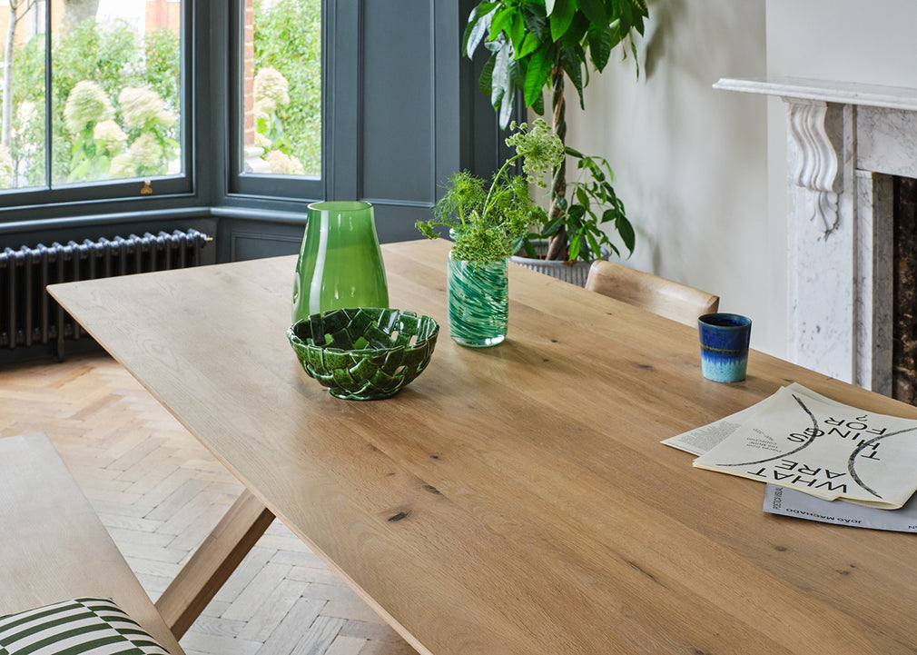 Bespoke Dining Table Oslo Blonde Oiled Oak / 160cm / 100cm