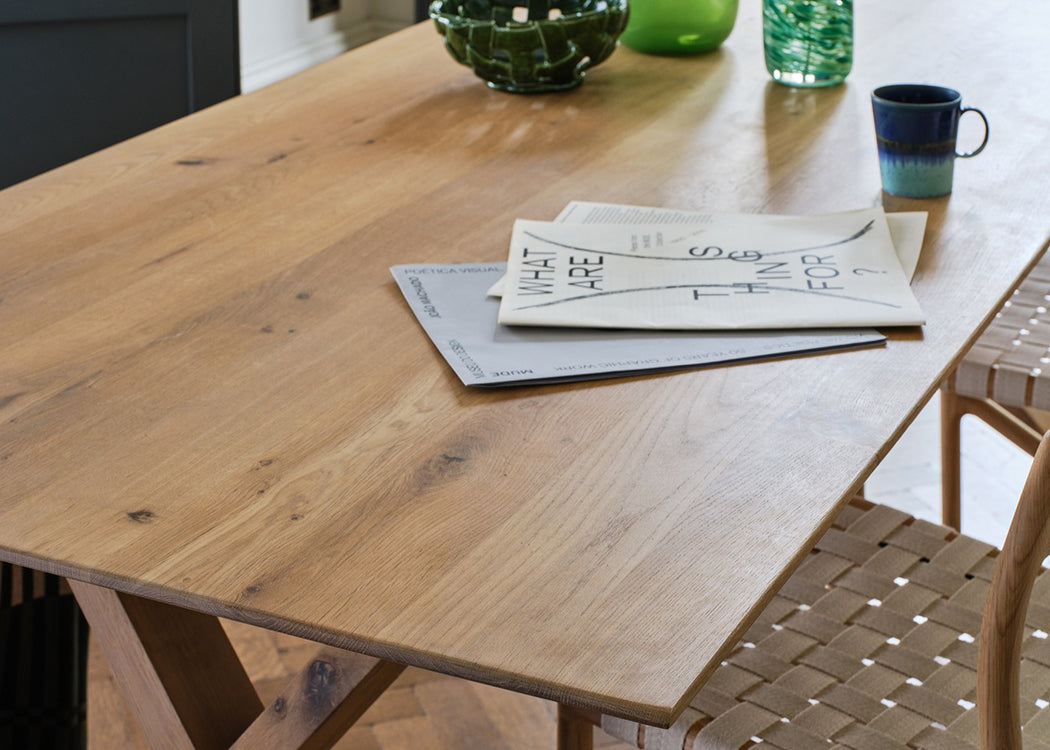 Bespoke Dining Table Oslo Blonde Oiled Oak / 160cm / 100cm