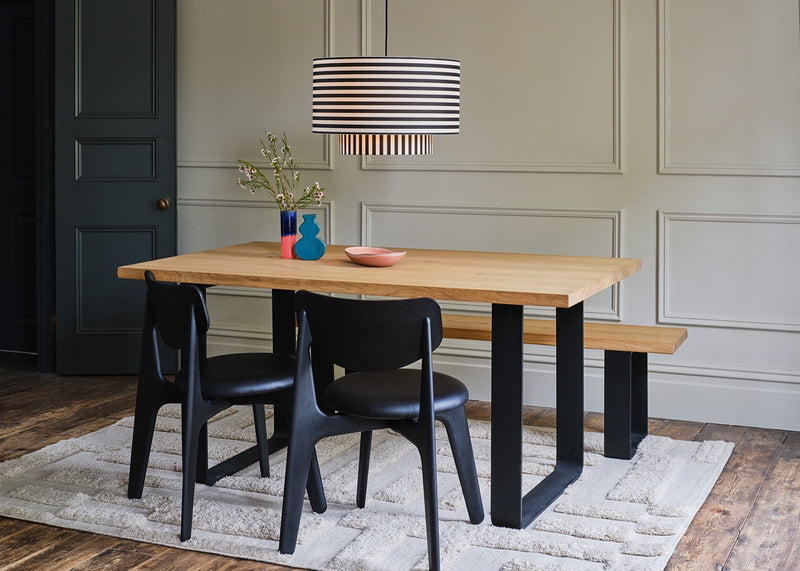 Bespoke Dining Table Prague Blonde Oiled Oak / 160cm / 100cm