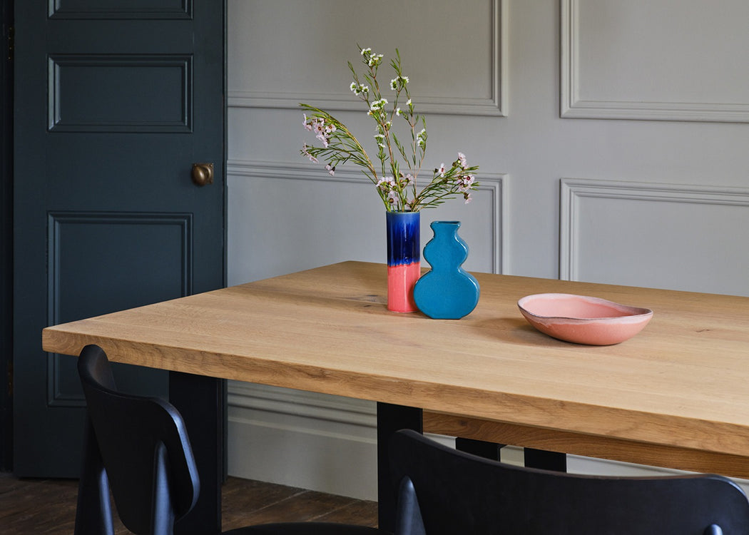 Bespoke Dining Table Prague Blonde Oiled Oak / 160cm / 100cm