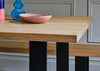 Bespoke Dining Table Prague Blonde Oiled Oak / 160cm / 100cm