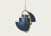 Multi-Lite Pendant Light Brass Frame Brass