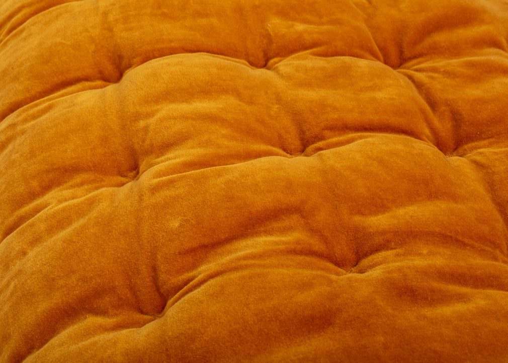 Velvet Quilt Ochre 140cm x 200cm