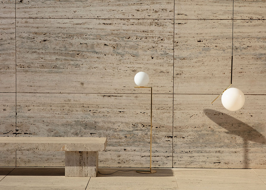 IC F1 Floor Light Brass