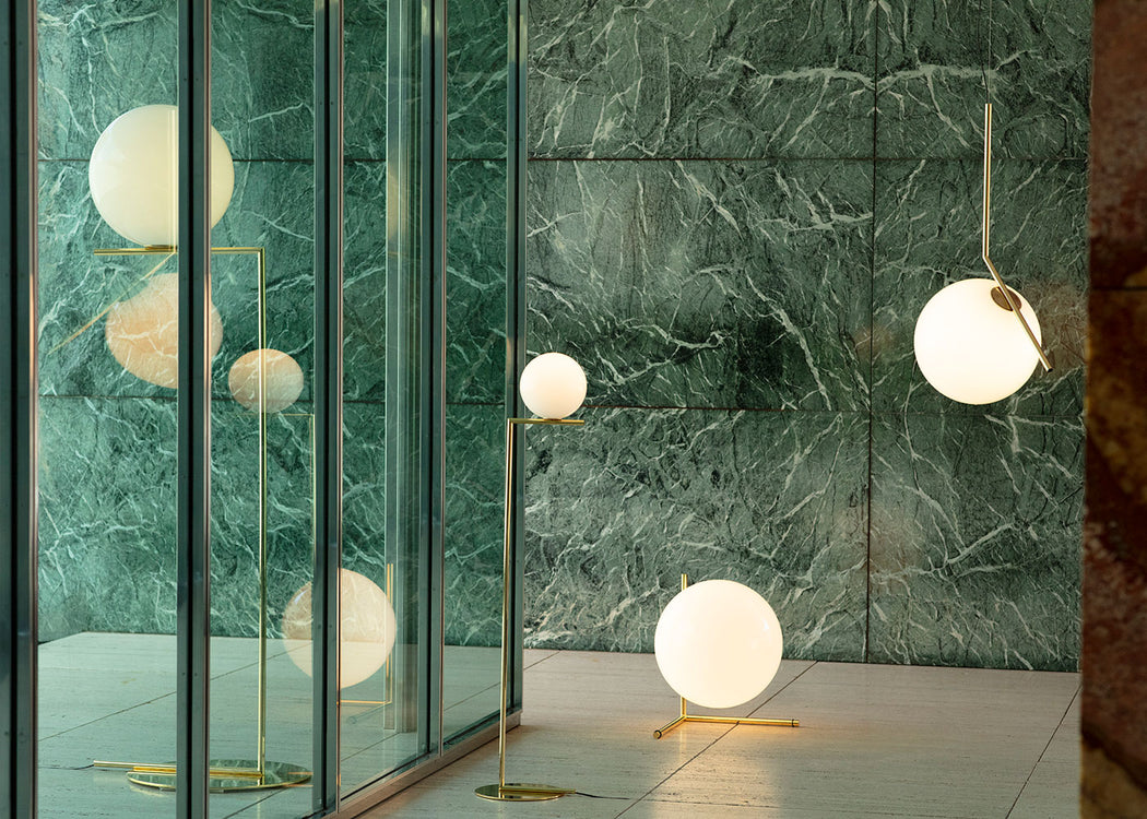 IC F1 Floor Light Brass