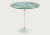 Saarinen Side Table with White Base Dia. 51cm (Round) / Arabescato Marble