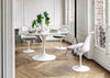 Saarinen Dining Table White Base 244cm x 137cm (Oval) / Arabescato Marble
