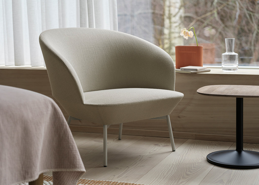 Oslo Lounge Chair Kvadrat Steelcut Trio Grey 160