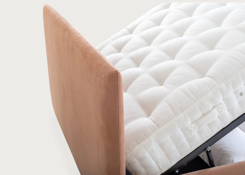 Alba Storage Bed Double / Siena Cotton Clay / Underbed Storage