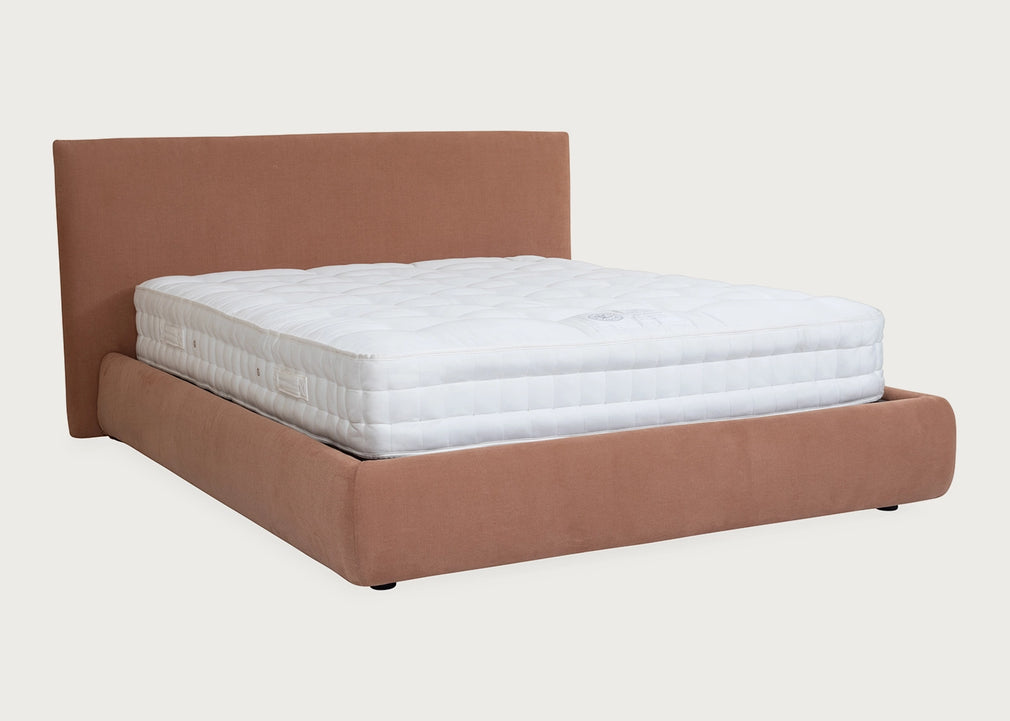 Alba Storage Bed Double / Siena Cotton Clay / Underbed Storage