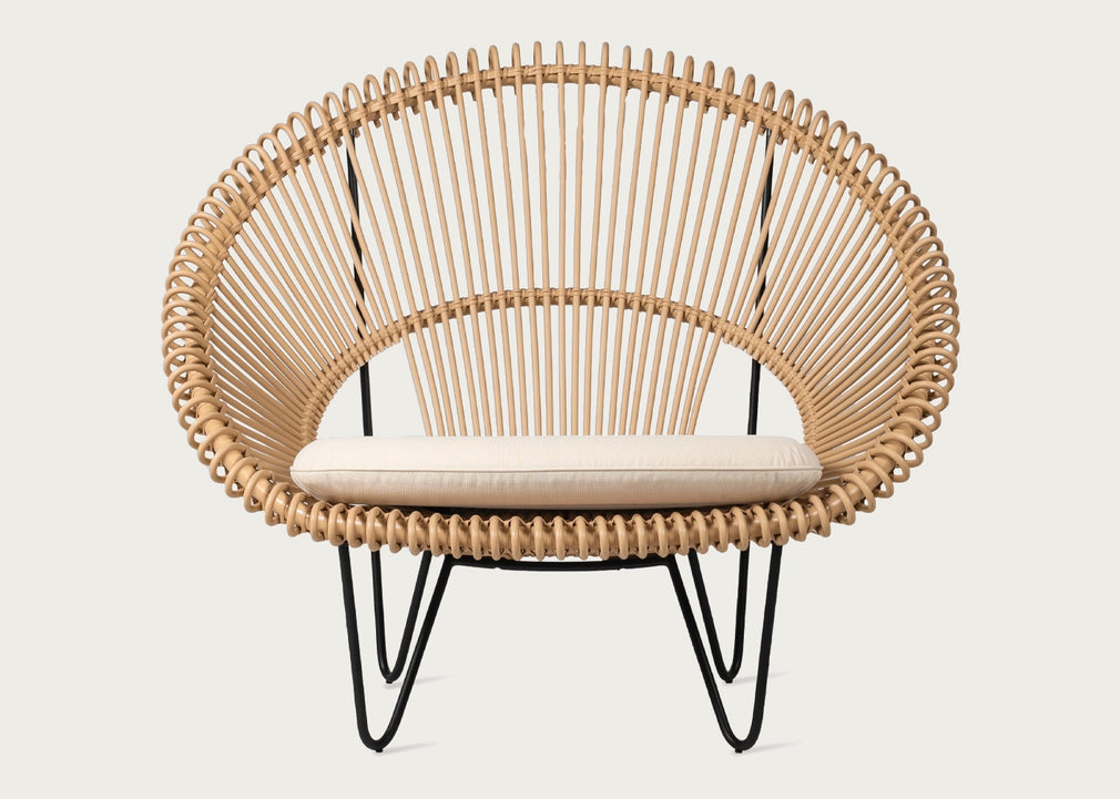 Roy Cocoon Chair Camel Wicker