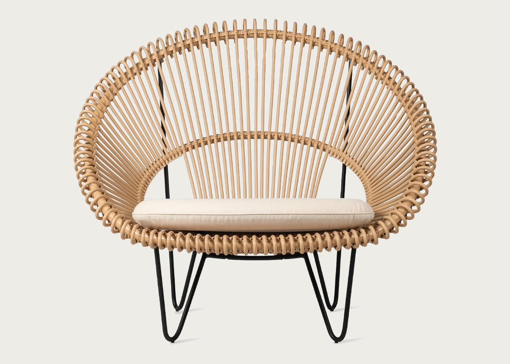Roy Cocoon Chair Camel Wicker