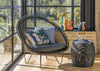 Roy Cocoon Chair Camel Wicker