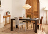 Byron II Pair of Dining Chairs Black Leather