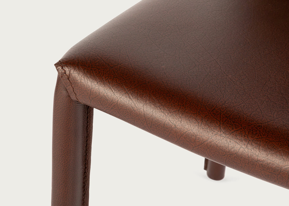 Byron II Pair of Dining Chairs Black Leather