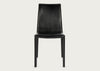 Byron II Pair of Dining Chairs Black Leather
