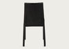 Byron II Pair of Dining Chairs Black Leather