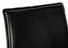 Byron II Pair of Dining Chairs Black Leather