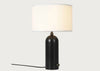 Gravity Table Lamp Small / Blackened Steel / Canvas