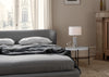 Gravity Table Lamp Small / Blackened Steel / Canvas