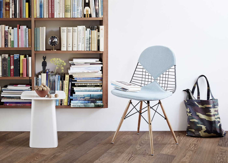 Eames Wire Chair DKW2 Hopsak Ice Blue Ivory