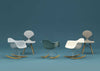 Eames Wire Chair DKW2 Hopsak Ice Blue Ivory