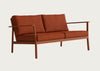 Eos Outdoor 2 Seater Sofa Black