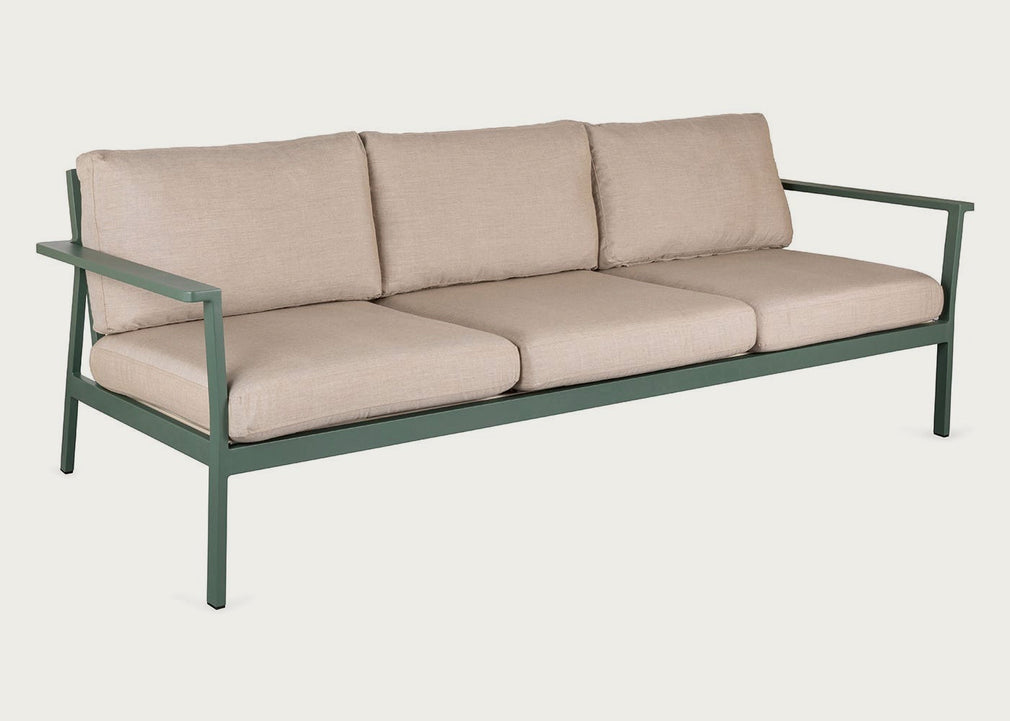 Eos Outdoor 3 Seater Sofa Black