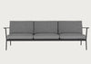 Eos Outdoor 3 Seater Sofa Black