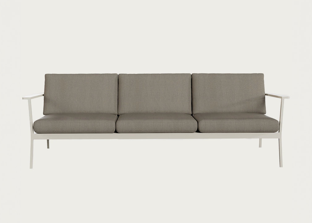 Eos Outdoor 3 Seater Sofa Black
