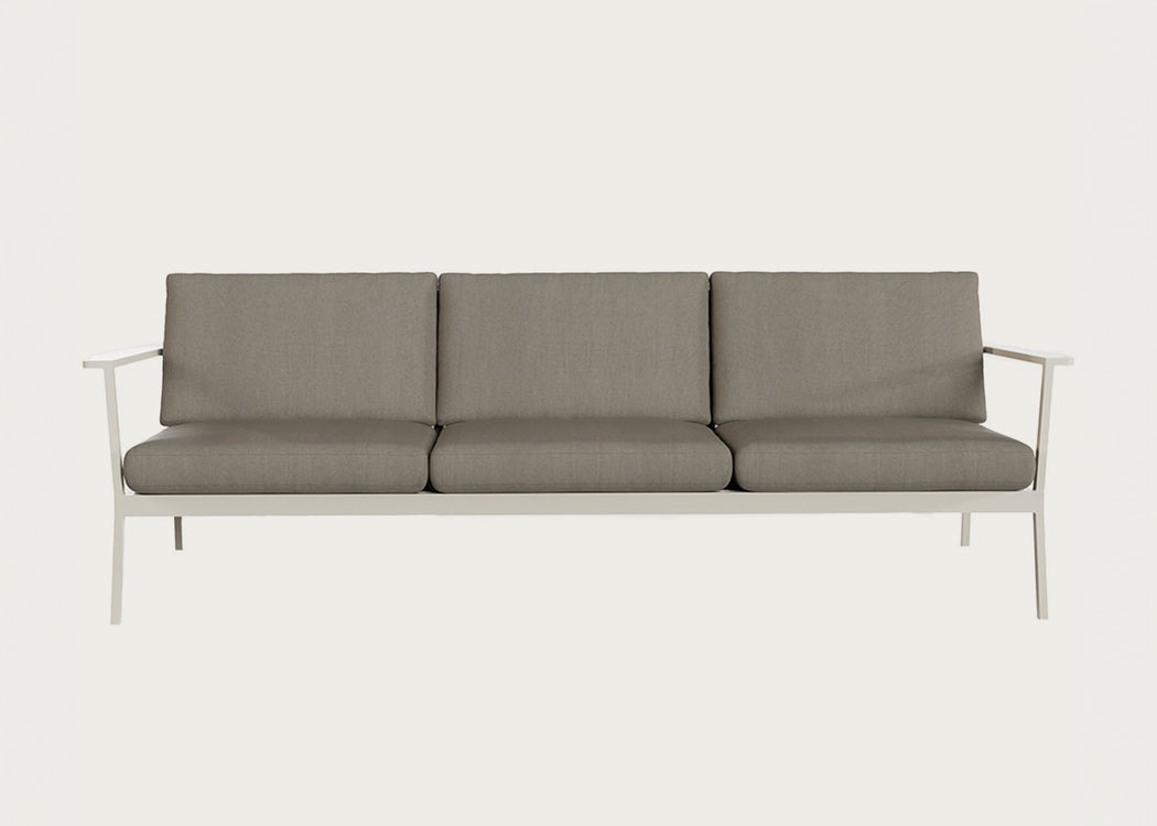Eos Outdoor 3 Seater Sofa Black